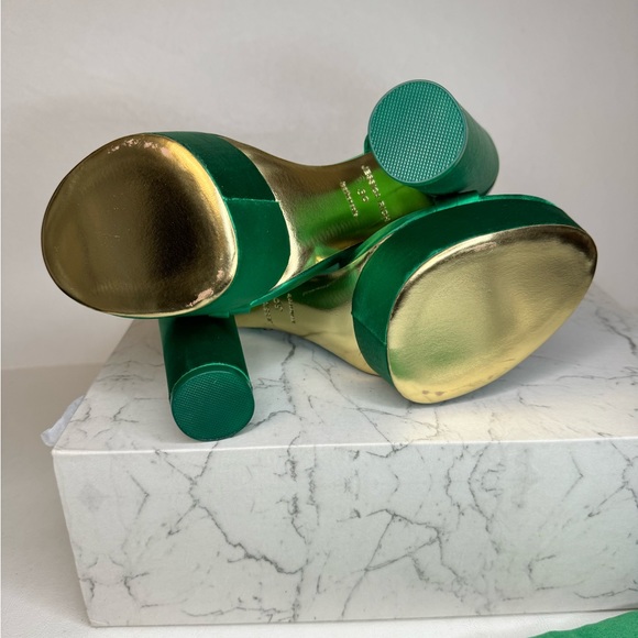 Jessica Rich Green Platform Sandals - Picture 8 of 9